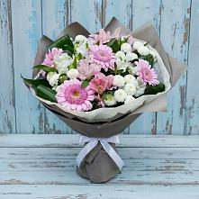 Букет цветов из:  Герберы, Альстромерии и Хризантемы #REPLACE_PRED# Ачикулаке