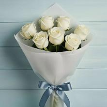 Букет 7 Белых роз Эдлесс Лав #REPLACE_PRED# Ачикулаке