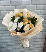 Букет цветов из:  Розы и Хризантемы в Ачикулаке