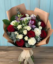 Букет цветов из:  Розы и Альстромерии в Ачикулаке