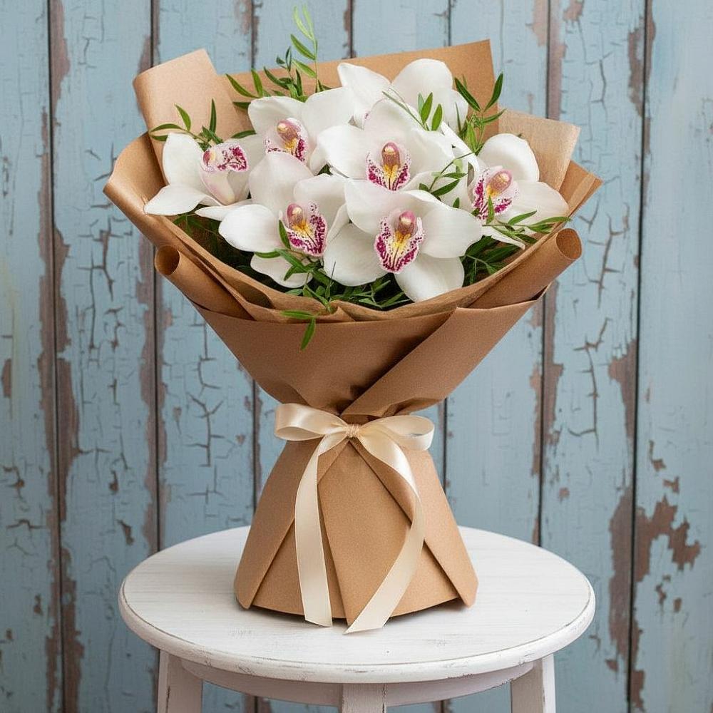 Букет цветов из: Орхидеи и Розы в Ачикулаке