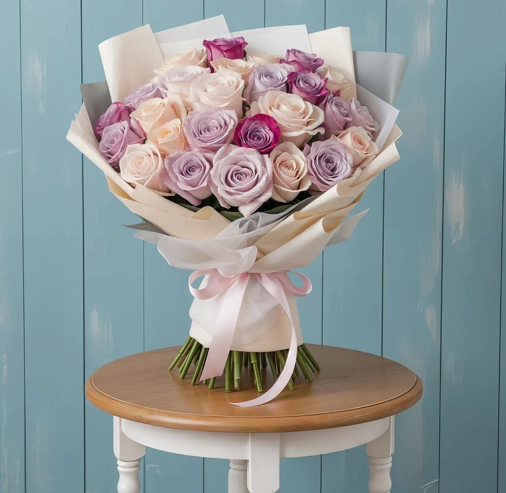 Букет цветов из: Розы в Ачикулаке