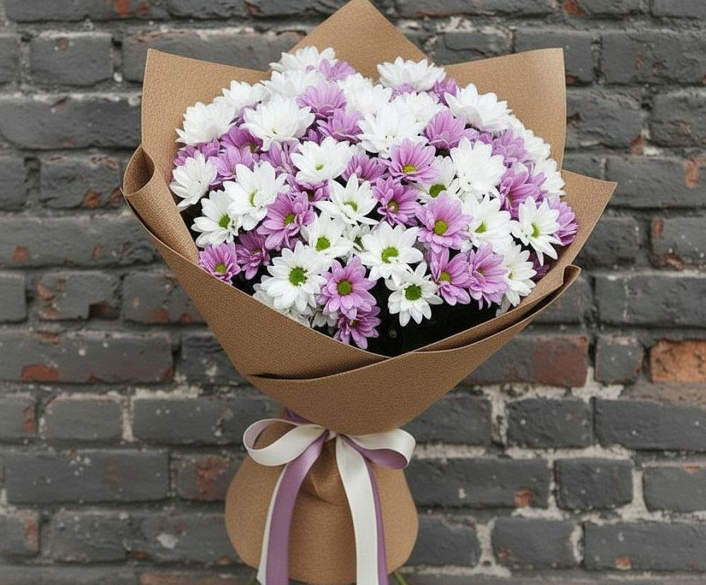 Букет цветов из: Хризантемы в Ачикулаке
