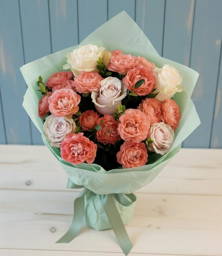 Букет цветов из: Розы в Ачикулаке