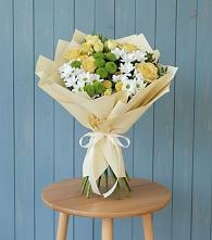 Букет цветов из:  Хризантемы и Розы #REPLACE_PRED# Ачикулаке