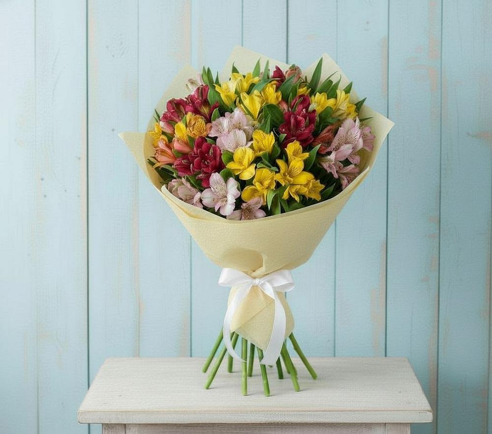 Букет цветов из: Альстромерии в Ачикулаке