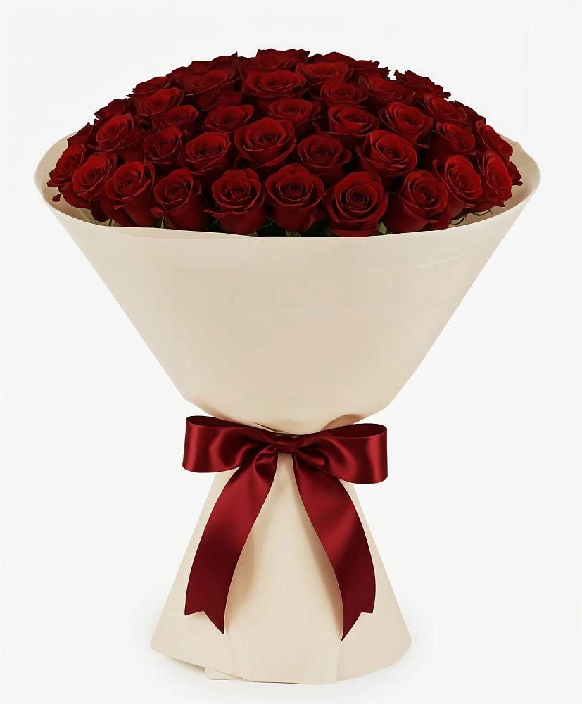 Букет 101 Бордовая роза Блэк Бакарра в Ачикулаке