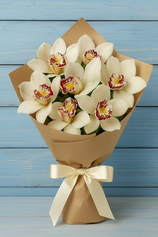 Букет цветов из: Орхидеи и Розы в Ачикулаке